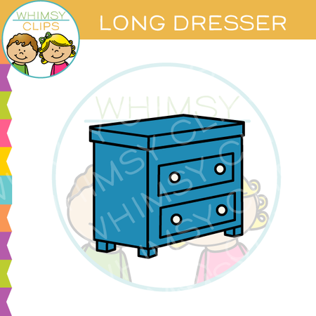 Long Dresser Clip Art