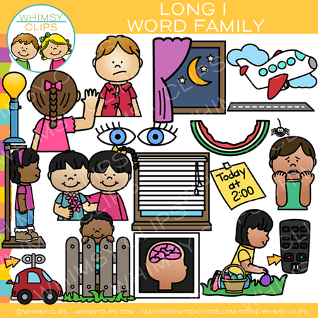 Long I Word Family Clip Art