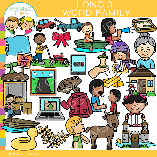Long O Word Family Clip Art
