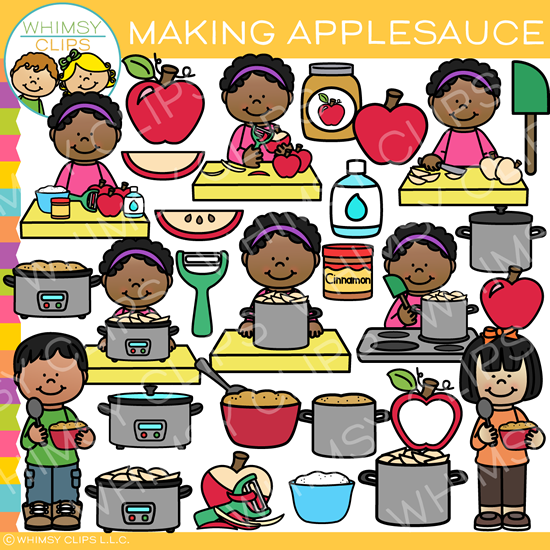 How to Make Applesauce Clip Art