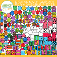 Moveable Math Clip Art for Paperless Resources