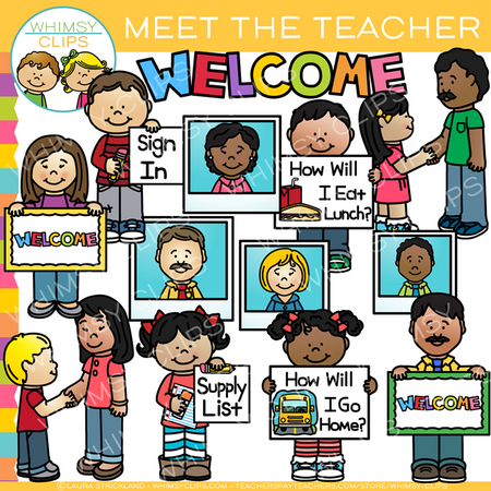 Meet the Teacher Clip Art
