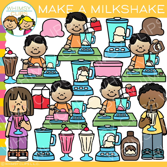 Make a Milkshake Clip Art
