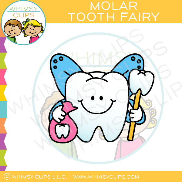 Molar Tooth Fairy Clip Art