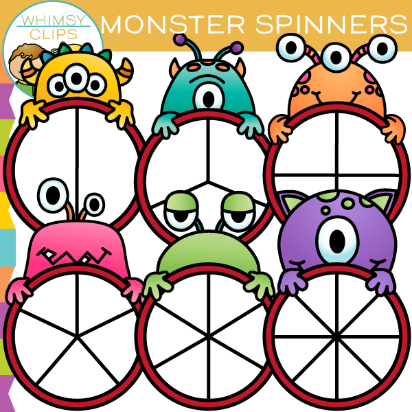 Monster Spinners Clip Art