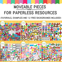 Moveable Pieces for Paperless Resources Bundle
