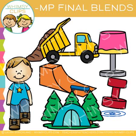 Ending Blends Clip Art - MP Words