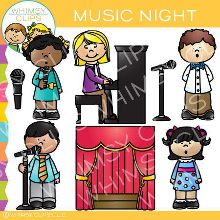 Music Night Clip Art