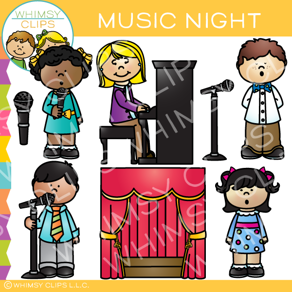 Music Night Clip Art