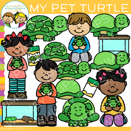 My Pet Turtle Clip Art