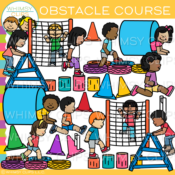 Obstacle Races Clip Art