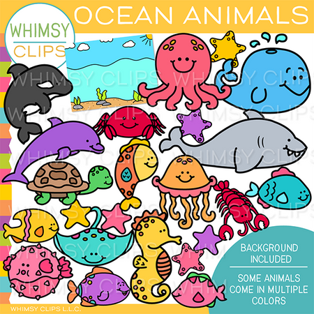 Ocean Animals Clip Art
