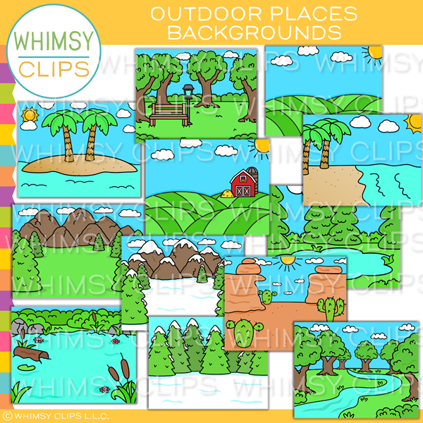 Outdoor Places Backgrounds, Images & Illustrations | Whimsy Clips