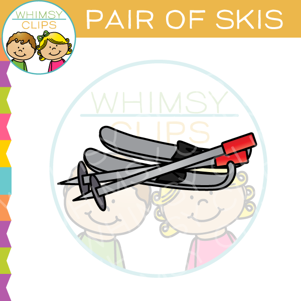 Pair of Skis Clip Art