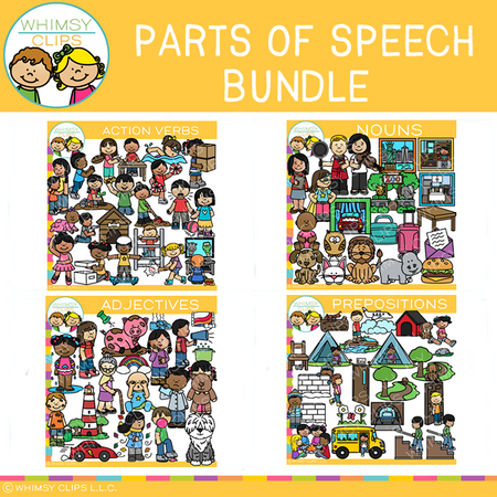 Parts of Speech Clip Art BUNDLE