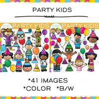 Party Kids Clip Art