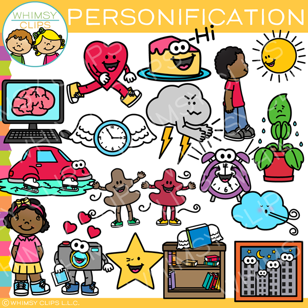Personification - Figurative Language Clip Art – Whimsy Clips