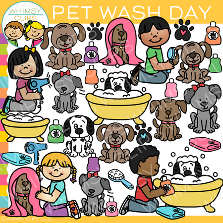 Pet Wash Clip Art