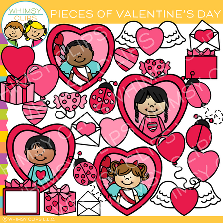 Pieces of Valentine's Day Clip Art