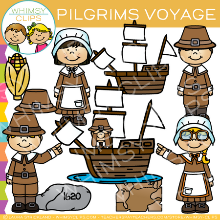 Pilgrims Voyage Clip Art