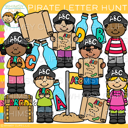 Letter Pirate Clip Art