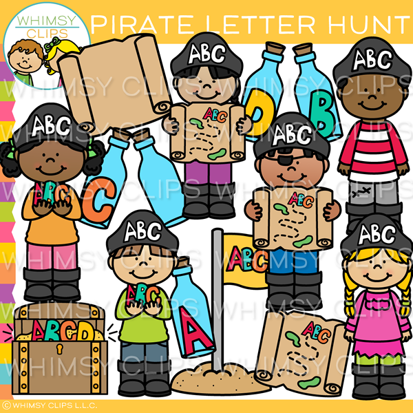 Letter Pirate Clip Art