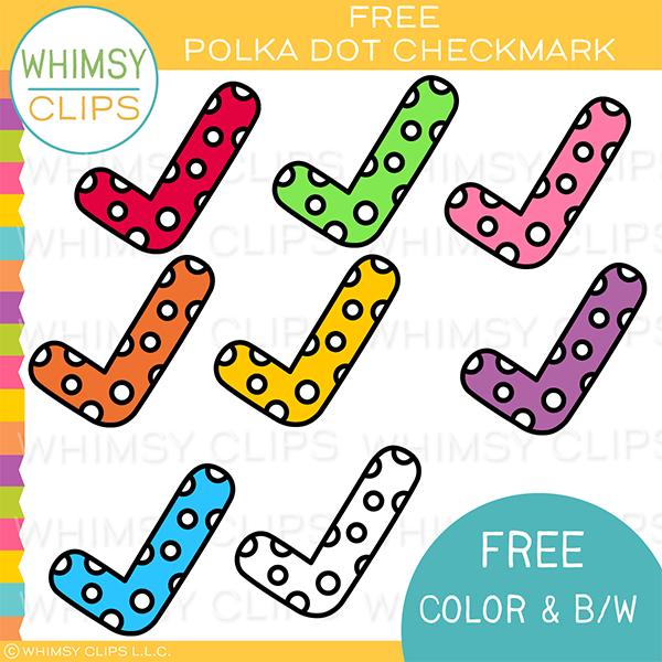 Free Polka Dot Checkmark