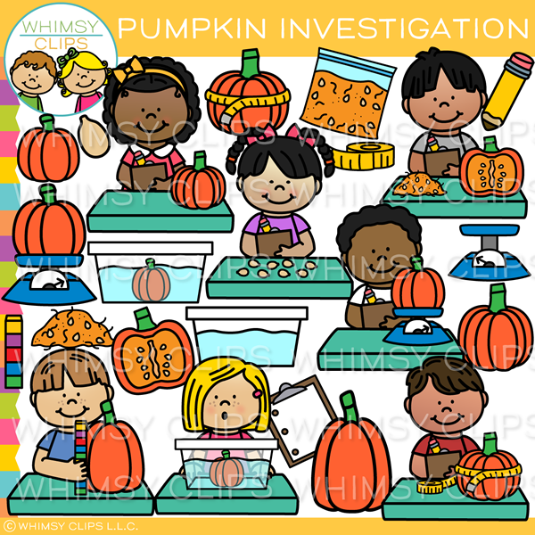 Pumpkin Investigation Clip Art