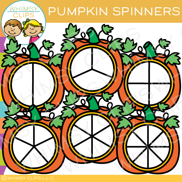 Pumpkin Spinners Clip Art