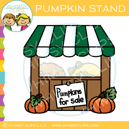 Pumpkin Stand Clip Art