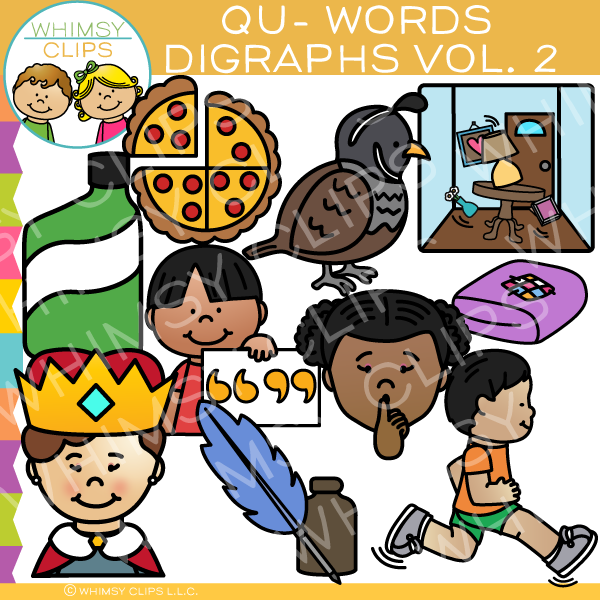 Qu Words Digraphs Clip Art
