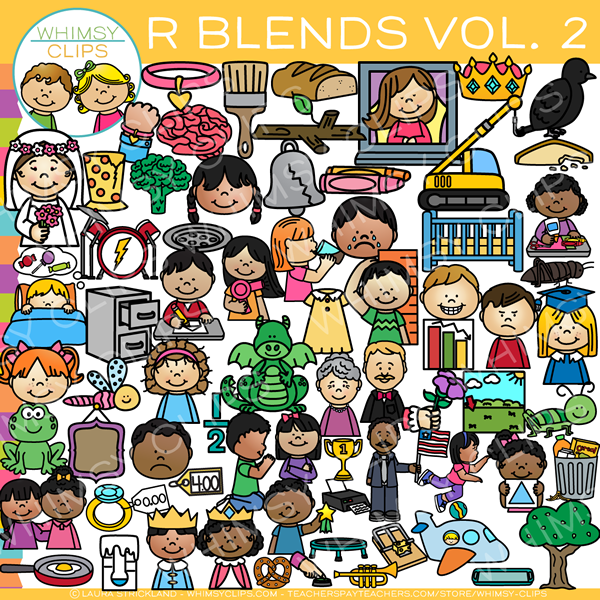 R Blends Clip Art