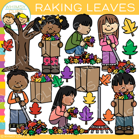 Raking Leaves Clip Art