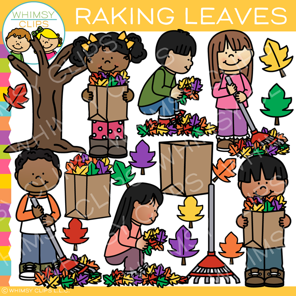 Raking Leaves Clip Art