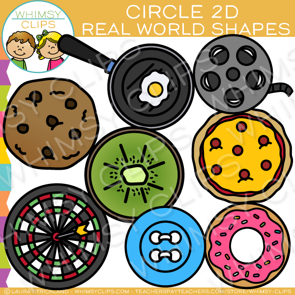 2D Circle Real Life Objects Clip Art