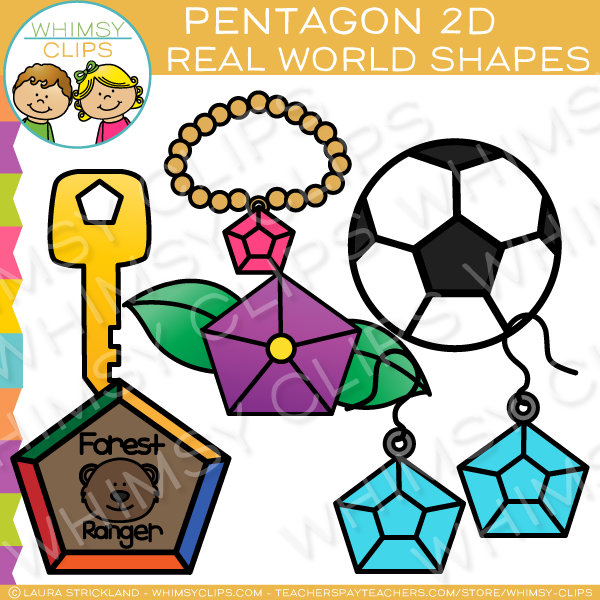 Pentagon 2D Real Life Objects Clip Art