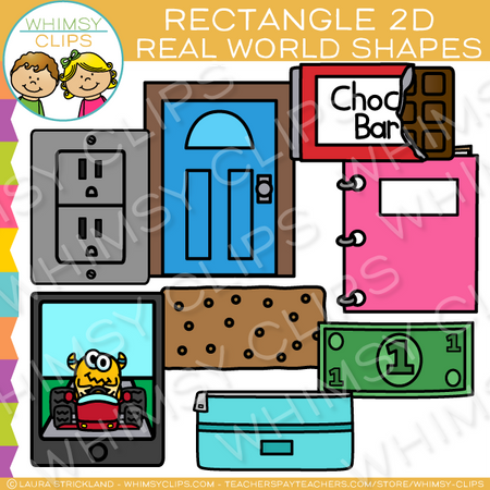 Rectangle 2D Real Life Objects Clip Art