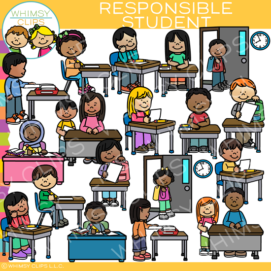 Be a Responsible Student Clip Art