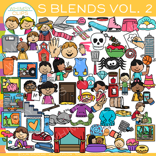 S Blends Clip Art