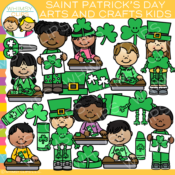 Saint Patrick's Day Arts and Crafts Kids Clip Art