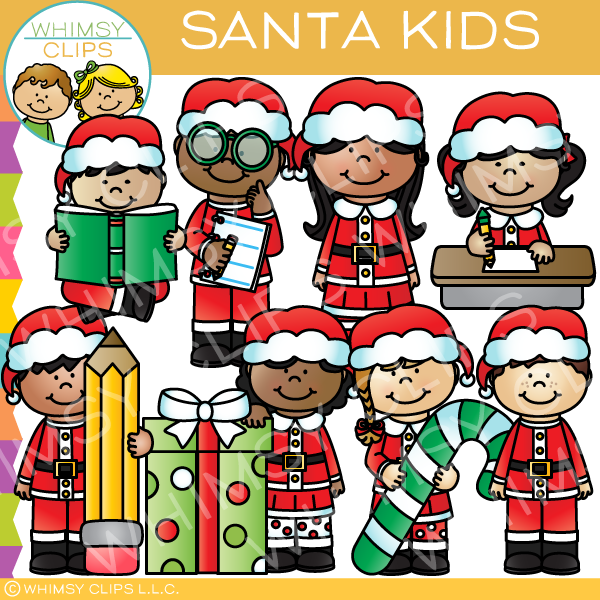 Santa Kids Clip Art