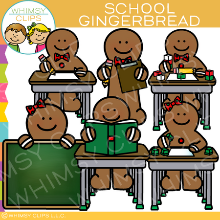 School Gingerbread Clip Art