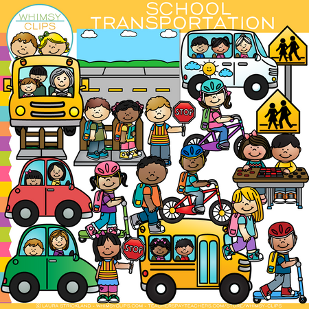 School Transportation Clip Art