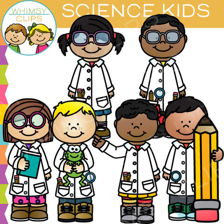 Science Kids Clip Art