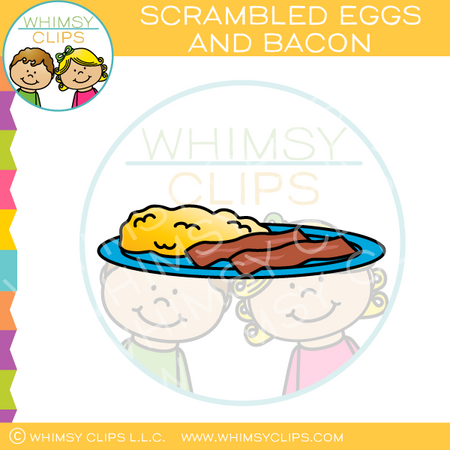 Scrambled Eggs And Bacon Clip Art