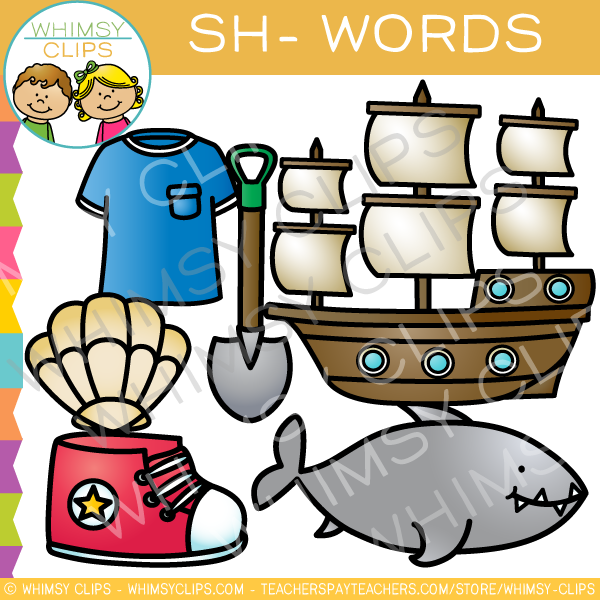 Sh- Digraphs Clip Art
