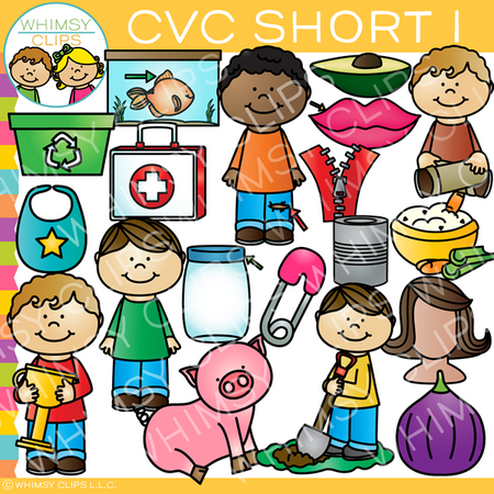 CVC Clip Art - Short I Word Family