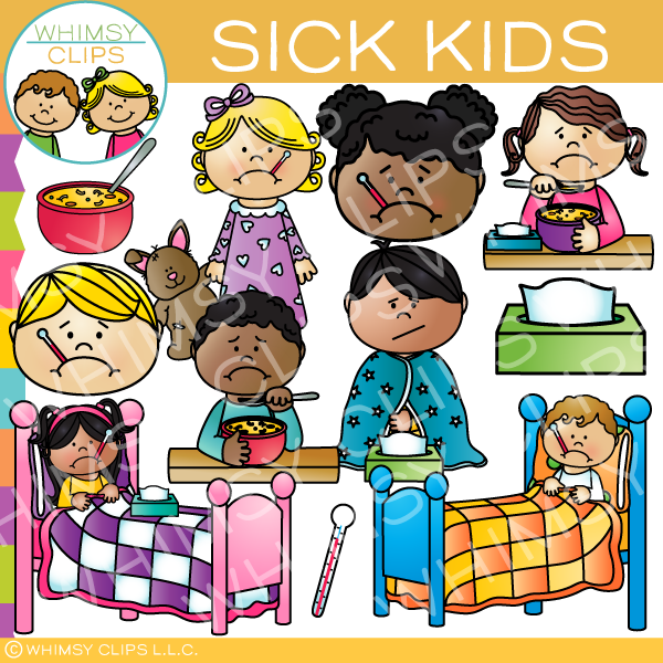 Sick Kids Clip Art