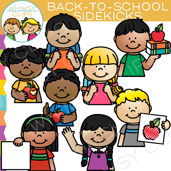 Sidekicks Back to School Clip Art
