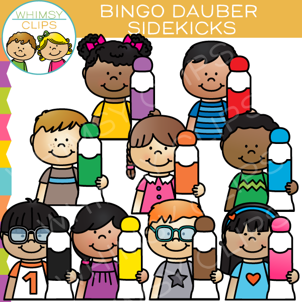Bingo Dauber Sidekicks Clip Art 